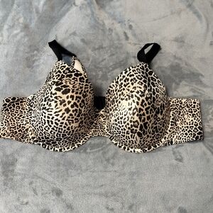 2/$30 Catherines Leopard‎ Print Bra Plus Size 50C